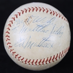 1950s-60s Eddie Mathews Milwaukee Braves Signed ONL Giles Baseball (JSA)