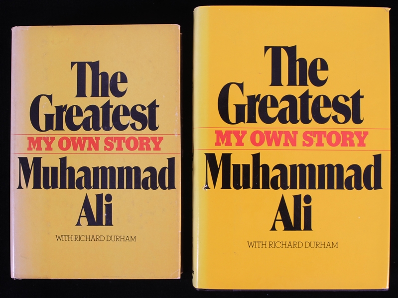 1988 Muhammad Ali The Greatest Hardcover Books - Lot of 2 w/ 1 Signed (JSA)