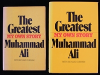 1988 Muhammad Ali The Greatest Hardcover Books - Lot of 2 w/ 1 Signed (JSA)