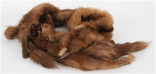1960s Vintage Three Mink Stole