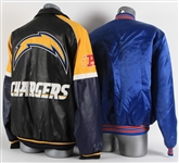 1990's-2000's Football Jacket Collection - Lot of 4 w/ Denver Broncos Super Bowl Champions, San Diego Chargers & Buffalo Bills