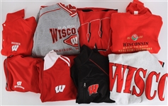 1990s-2000s Wisconsin Badgers Apparel Collection - Lot of 22 w/ Jackets, Sweatshirts, Polos, Jerseys, Rose Bowl Sweater & More