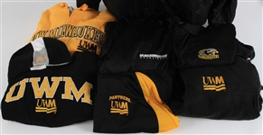 1990's-2000's UW-Milwaukee Panthers Apparel Collection - Lot of 8 w/ Polos, Jackets, Sweatshirts & More