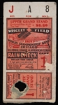 1929 Chicago Cubs Philadelphia Athletics Wrigley Field World Series Game 1 Ticket Stub