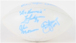 2000's ESPN NFL Broadcast Crew Multi Signed Football w/ 5 Signatures Including Steve Young, Michael Irvin, Chris Berman & More (Beckett)
