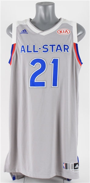 2017 Joel Embiid Philadelphia Sixers All Star Game Jersey (MEARS LOA)