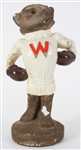 1950s Wisconsin Badgers 9.5" Boxing Mascot Statue 