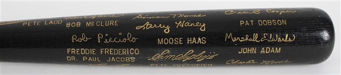 1982 Milwaukee Brewers American League Champions Louisville Slugger Commemorative Black Bat