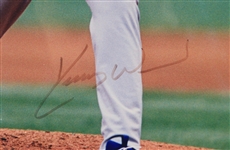 1998 Kerry Wood Chicago Cubs Signed 22x26 Framed Photo (JSA)