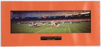 1964 Cleveland Browns Philadelphia Eagles Municipal Stadium 13" x 29" Matted Photo (TSC Prototype)