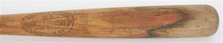 1950s Bill Bruton Milwaukee Braves H&B Louisville Slugger Professional Model Game Used Bat (MEARS LOA)