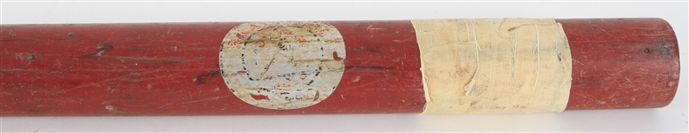 1980s-90s Milwaukee Brewers Milwaukee County Stadium On Deck Circle Weighted Bratts Bat (MEARS LOA) 