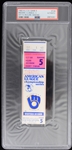 1982 Milwaukee Brewers A.L.C.S Game 5 McClure - Sanchez Ticket Stub (PSA Slabbed) 
