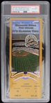1999 Milwaukee Brewers Initial Final County Stadium Game "Bringing Down the House" Full Ticket (PSA Slabbed) 
