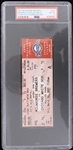 2001 Milwaukee Brewers Exhibition 1st Game at Miller Park Full Ticket (PSA NM-MT 8) 