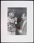 1957-58 Hawk Taylor Milwaukee Braves  Frank Stanfield Oversized Original 11" x 14" Matted Photo 