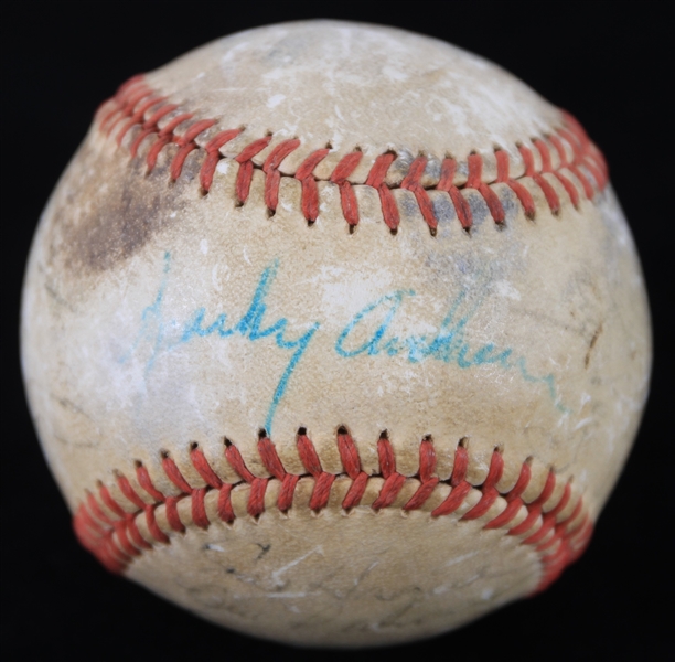 1973 Cincinnati Reds Team Signed ONL Feeney Baseball w/ 15 Signatures Including Pete Rose, Sparky Anderson, Ken Griffey & More (JSA)