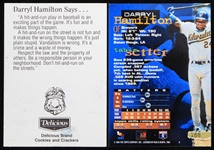 1992-94 Darryl Hamilton Milwaukee Brewers Signed Trading Cards - Lot of 2 (JSA)
