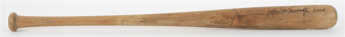 1956-1960 John Wes Covington Milwaukee Braves H&B Louisville Slugger Professional Model Signed Bat (JSA/MEARS LOA)