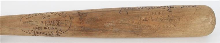 1956-1960 John Wes Covington Milwaukee Braves H&B Louisville Slugger Professional Model Signed Bat (JSA/MEARS LOA)