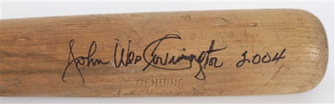 1956-1960 John Wes Covington Milwaukee Braves H&B Louisville Slugger Professional Model Signed Bat (JSA/MEARS LOA)