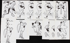 1960s MLB Team Logo 8" x 10" Depictions - Lot of 14