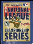 1997 Florida Marlins Atlanta Braves National League Championship Series Program