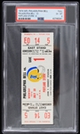 1974 WFL Philadelphia Bell vs Portland Storm Full Ticket (PSA EX-MT 6)