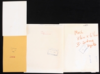1966-1978 Tom Mack University of Michigan and Los Angeles Rams Press Photos (Lot of 4)