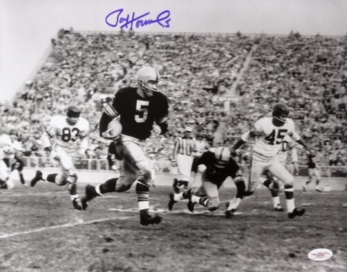 1956 Paul Hornung Notre Dame, Green Bay Packers Signed LE 11x14 B&W Photo *JSA*
