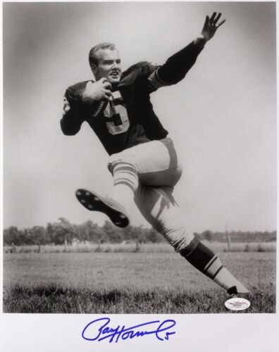 1956 Paul Hornung Notre Dame, Green Bay Packers Signed LE 11x14 B&W Photo *JSA*