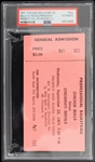 1971 Chicago Bulls vs Cincinnati Royals Prospect High School Field House Full Ticket (PSA Slabbed) 