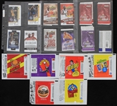 1970s-2000s Topps Basketball Wax Pack Wrappers w/ Upper Deck Wrappers (Lot of 40)
