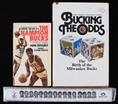1971-78 Milwaukee Bucks Memorabilia Collection - Lot of 3 w/ Books & Player Photo Ruler