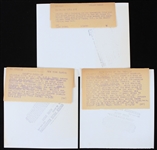 1949-52 Jersey Joe Walcott World Heavyweight Champion Original Photos - Lot of 3