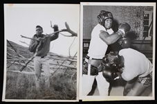1963 Floyd Patterson World Heavyweight Champion Original 7" x 9" Photos - Lot of 2 