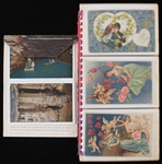 1930s Souvenir of Kentucky Folder w/ Valentine Postcards (Lot of 50+)