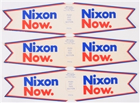 1972 Richard Nixon Presidential Campaign Giveaway Antenna Flags (Lot of 3)