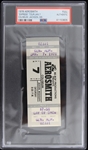 1978 Aerosmith "Express" Tour Coliseum Jackson MS Full Ticket (PSA Slabbed) 