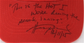 2015 Henry Winkler Fonzie Personally Owned & Worn Happy Days 30th Anniversary Reunion Signed & Inscribed Cap (MEARS LOA/JSA)