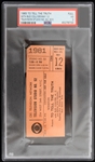 1965 Original Superman Actor "To Tell the Truth" w/ Bud Collyer Television Studio No. 62 NYC Full Ticket (PSA VG 3) 