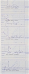 1970s Milwaukee Brewers Signed Sheraton Dallas Hotel Receipts Including Jim Bragan, Tom Murphy, Al Widmar and more (Lot of 25)(JSA)