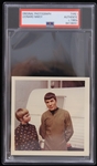 1968 Leonard Nimoy Star Trek TOS "Spocks Brain" 3.5" x 3.5" Original Photo (PSA Type I)