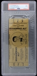 1977 Muhammad Ali "A Night at the Theatre" Full Ticket Troy Kinunen Collection (PSA Good 2)