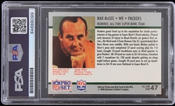 1990 Max McGee Green Bay Packers Signed NFL Pro Set Trading Card (PSA/DNA Slabbed)