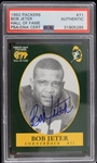 1992 Bob Jeter Green Bay Packers Signed Hall of Fame #71 Trading Card (PSA/DNA Slabbed)