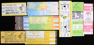 1970s-80s Chicago Sting Soccer Ticket Collection - Lot of 8