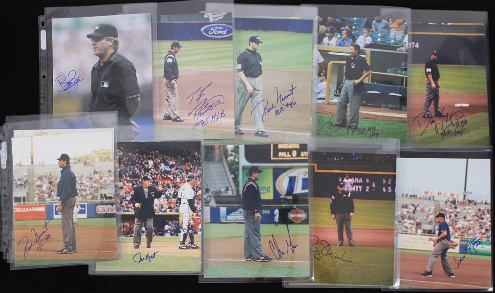 2000s MLB Umpires Signed 8" x 10" Photo Collection - Lot of 60 w/ Joe West, Eric Gregg, Jim Joyce, Tony Randazzo & More