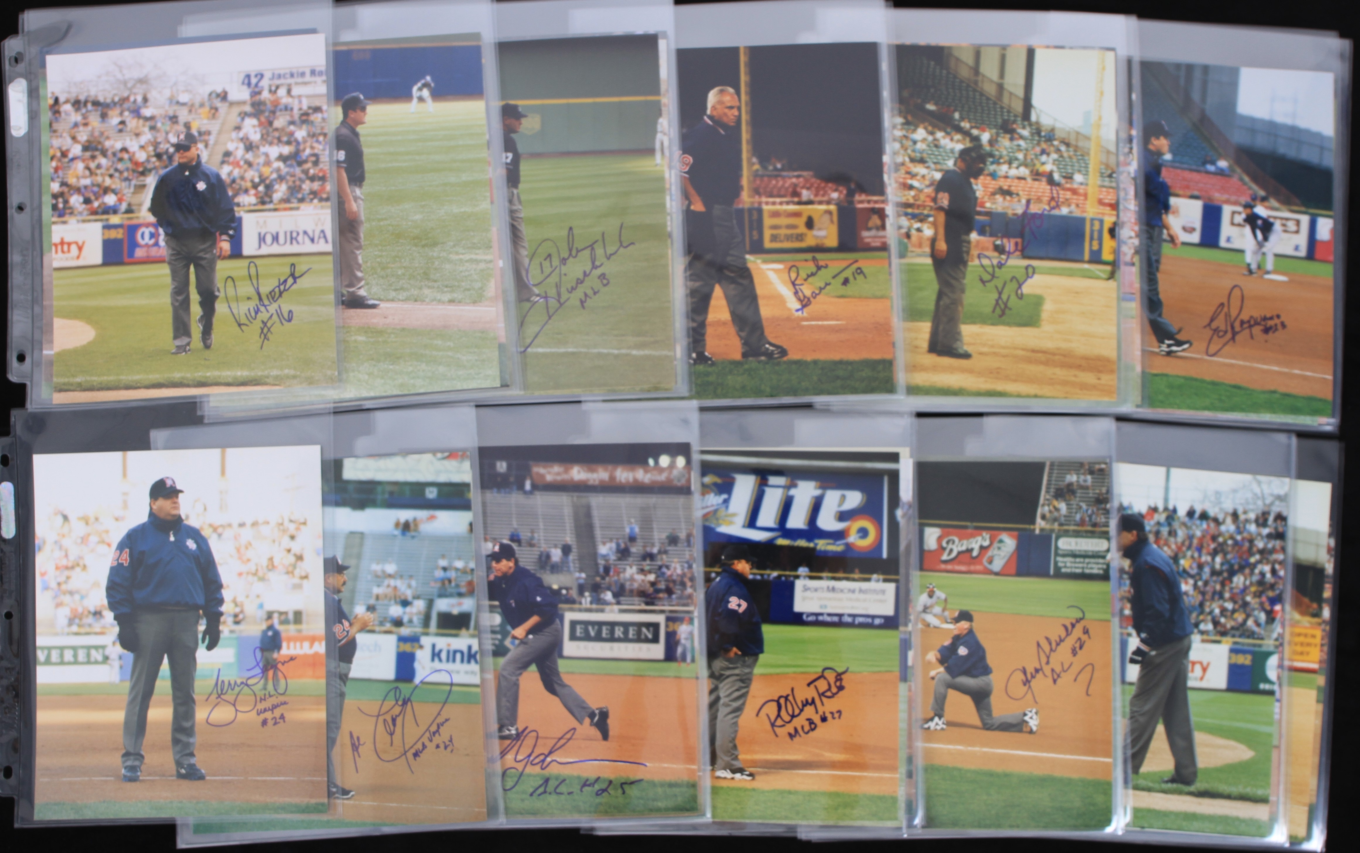 Lot detail 2000 s mlb umpires signed 8 x 10 photo collection lot
