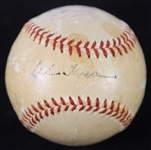 1950's Ernie Banks Monte Irvin Multi Signed ONL Giles Baseball (JSA)